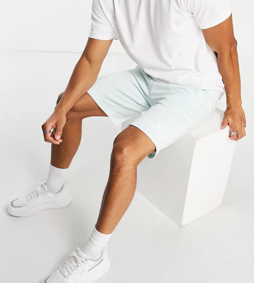 Puma Essentials jersey shorts in pastel mint-Green  Green