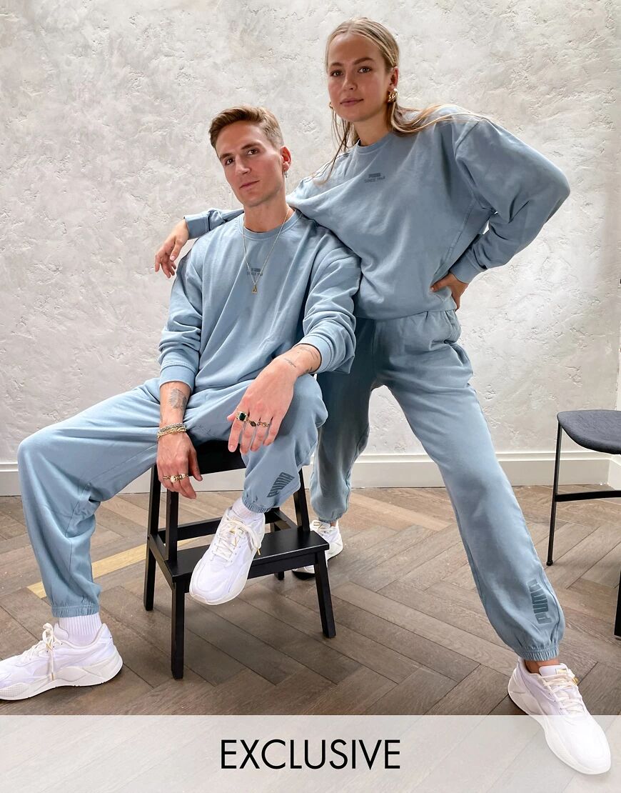Puma oversized joggers in washed blue - exclusive to ASOS  Blue