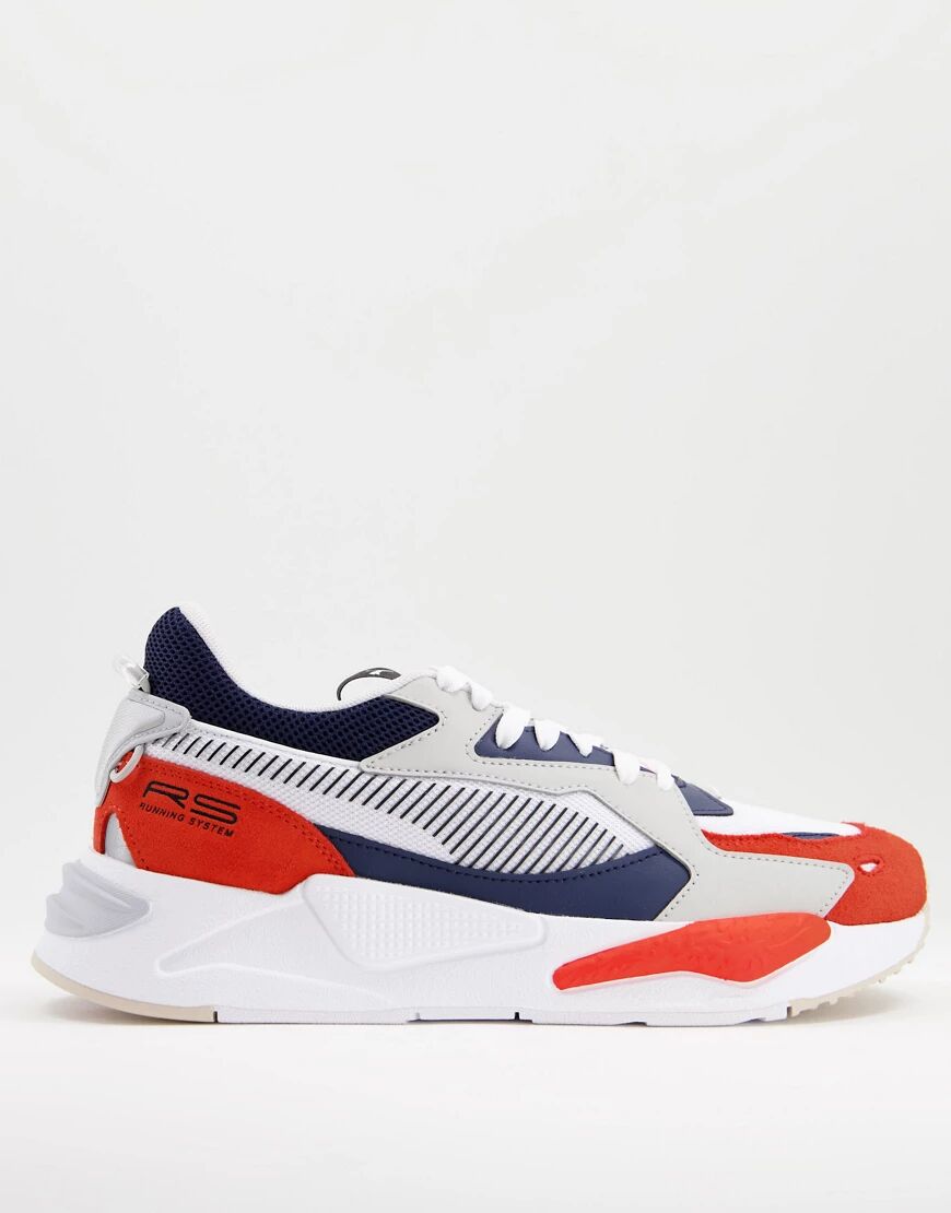 Puma RS-Z College trainers in white and red  White