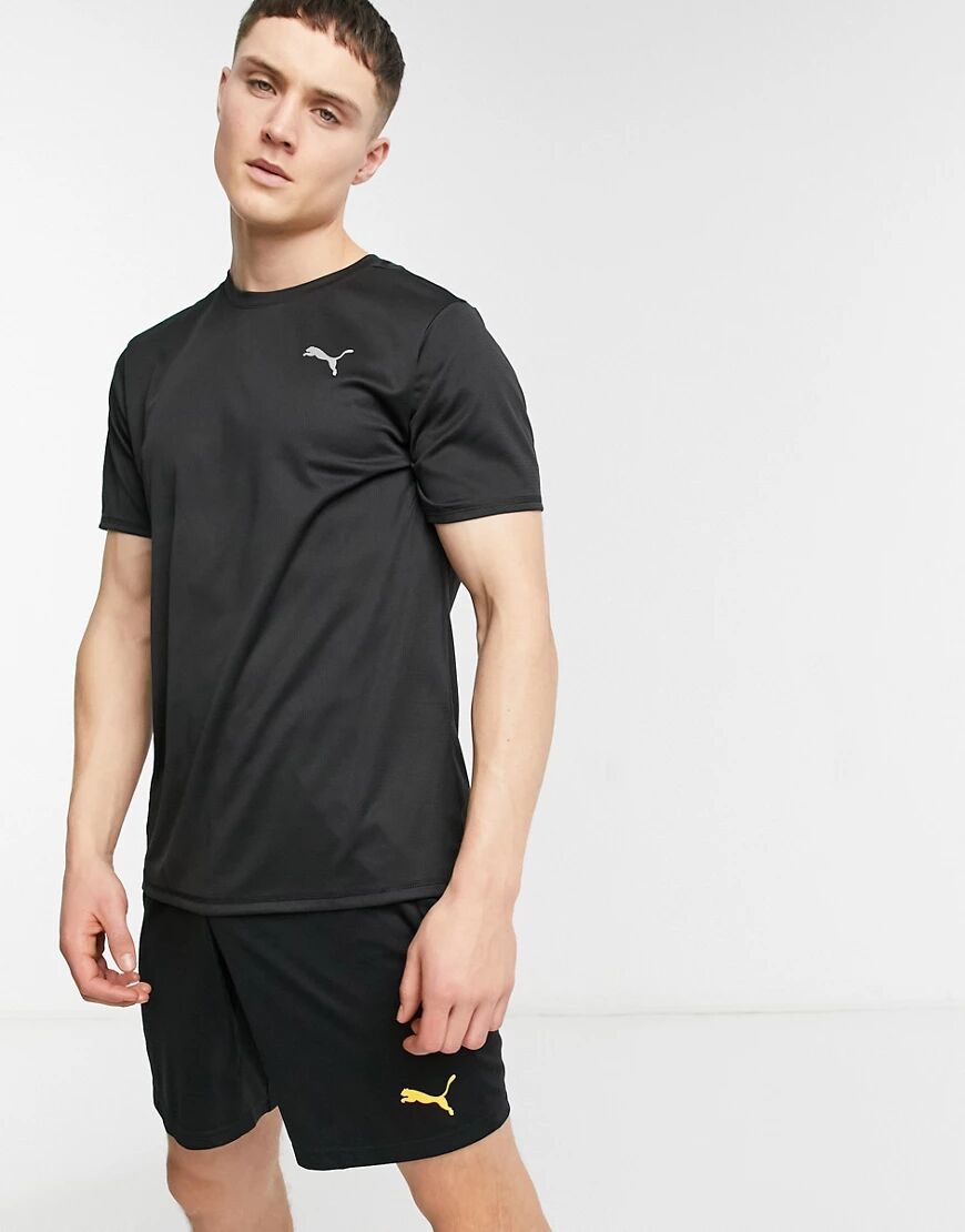 Puma Running Favourite t-shirt in black  Black