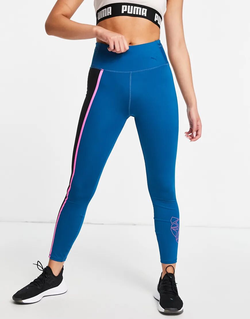 Puma Train high rise leggings in blue  Blue