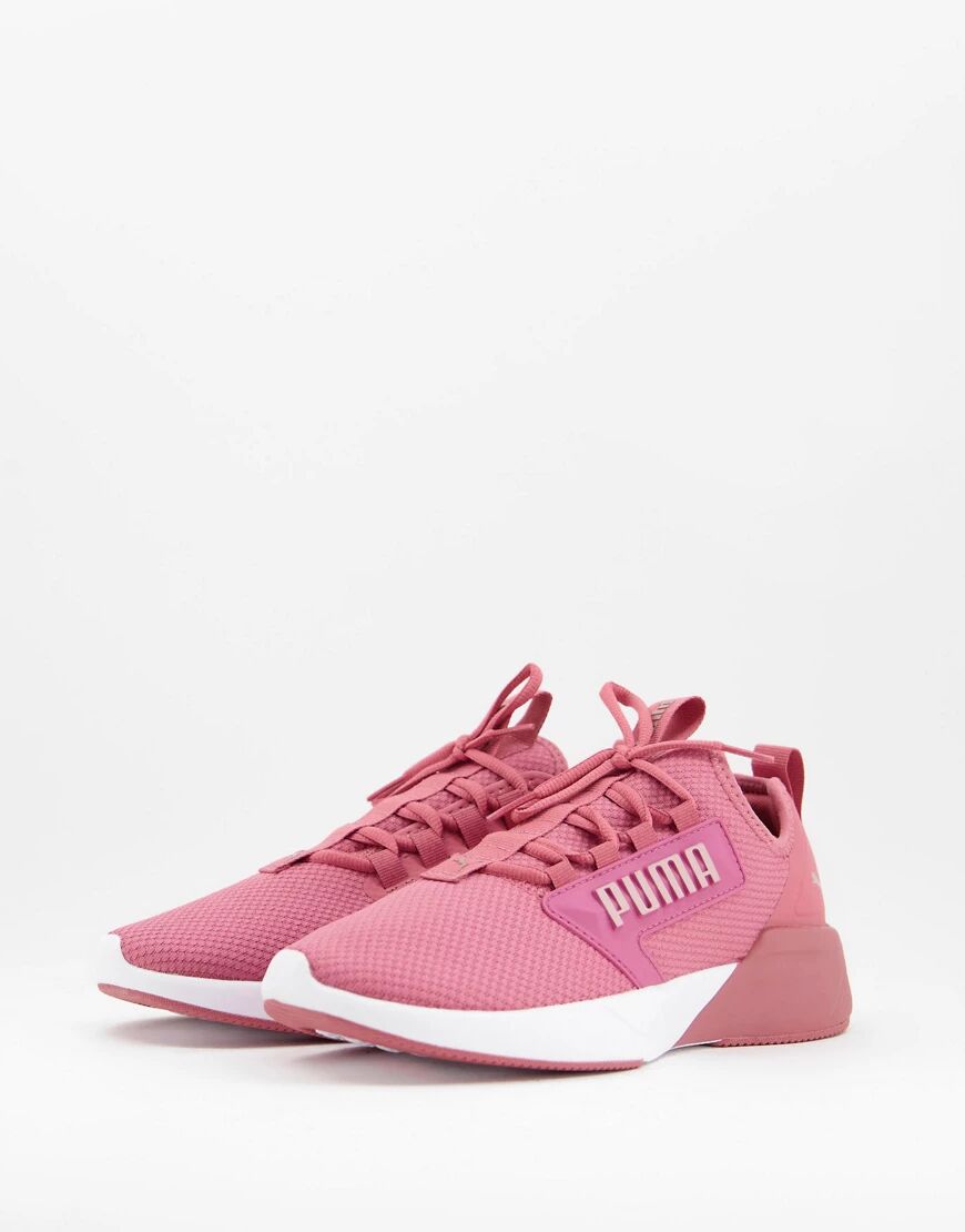 Puma Training Retaliate mesh trainers with rose gold in mauve-Pink  Pink