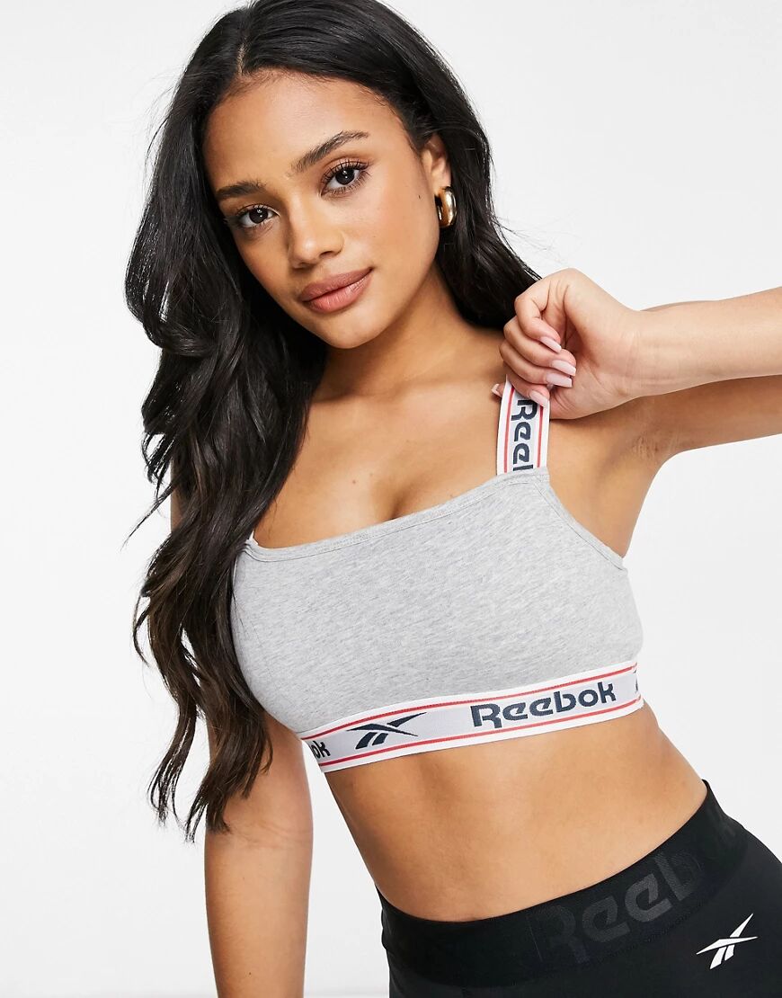 Reebok crop top in grey  Grey