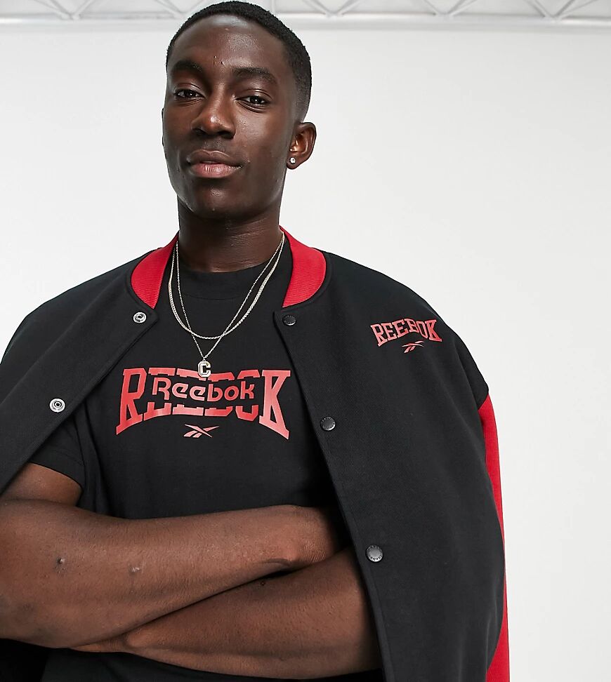 Reebok graphic logo t-shirt in black - exclusive to ASOS  Black