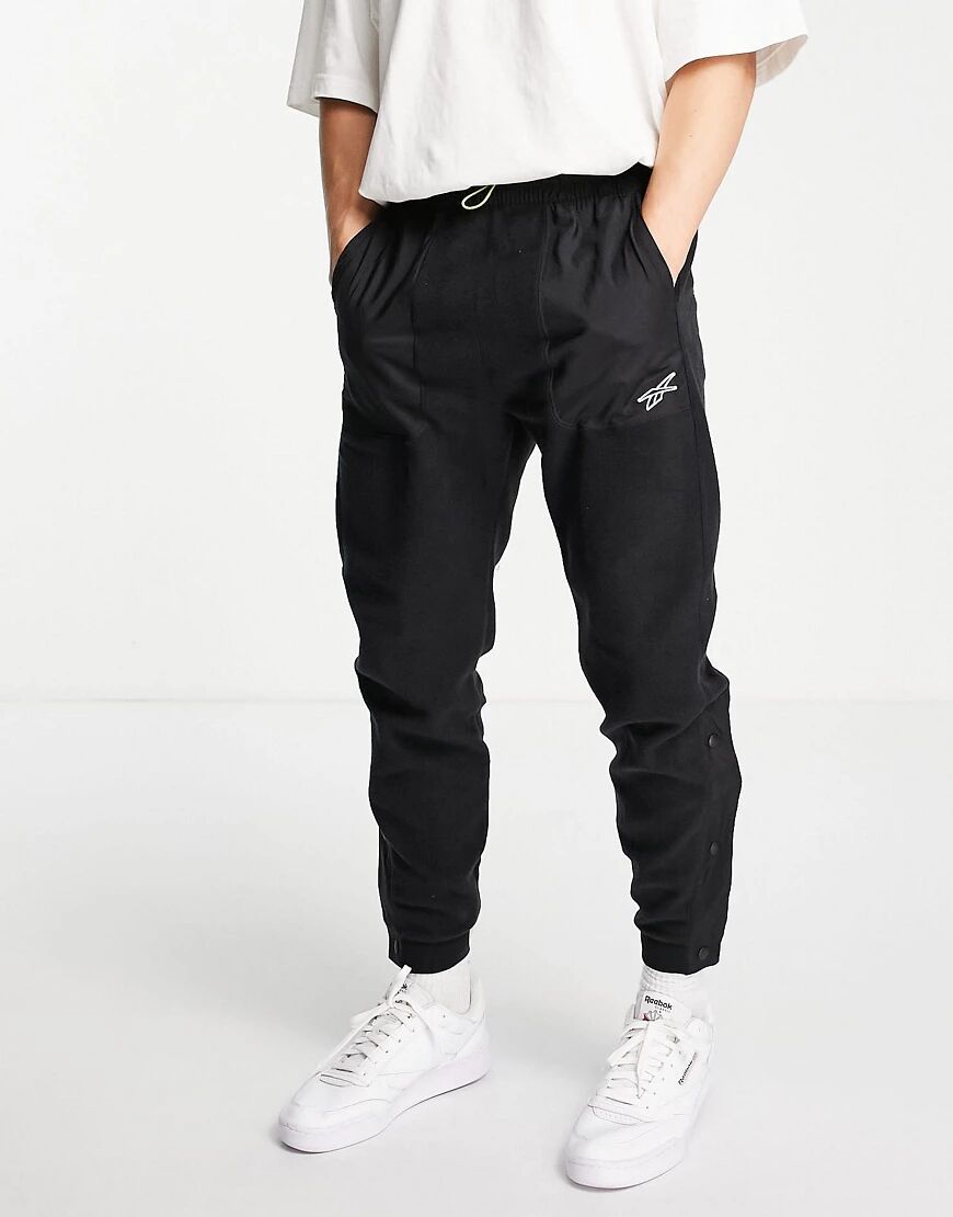 Reebok MYT joggers with toggle detail in black  Black