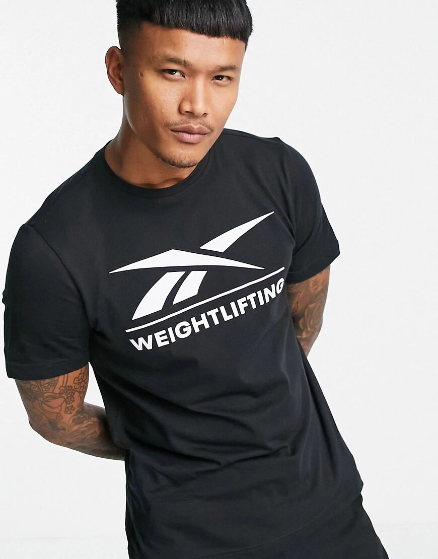 Reebok weightlifting tshirt in black  Black