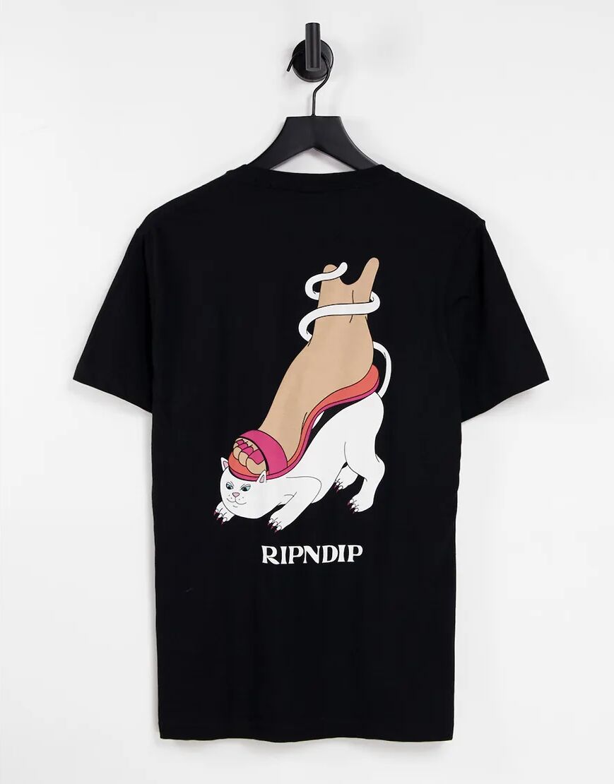 Rip N Dip RIPNDIP nermboutins back print t-shirt in black  Black