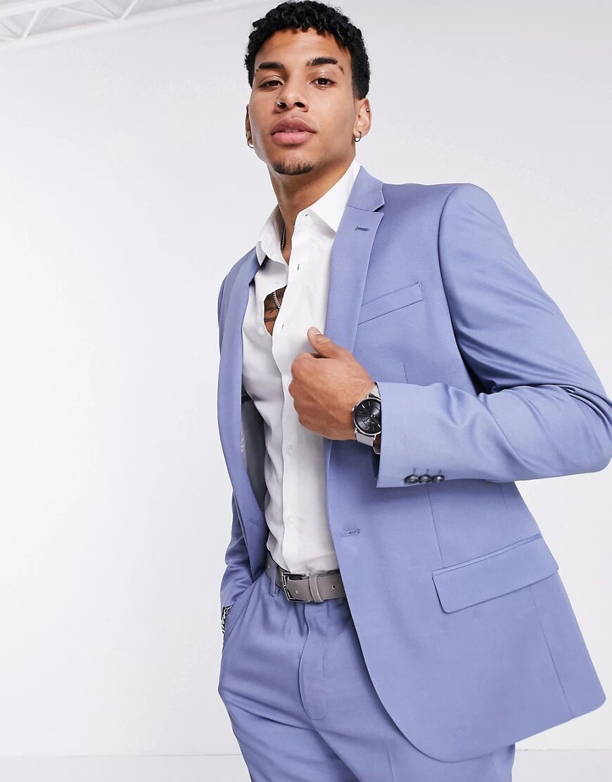 River Island slim suit jacket in blue  Blue