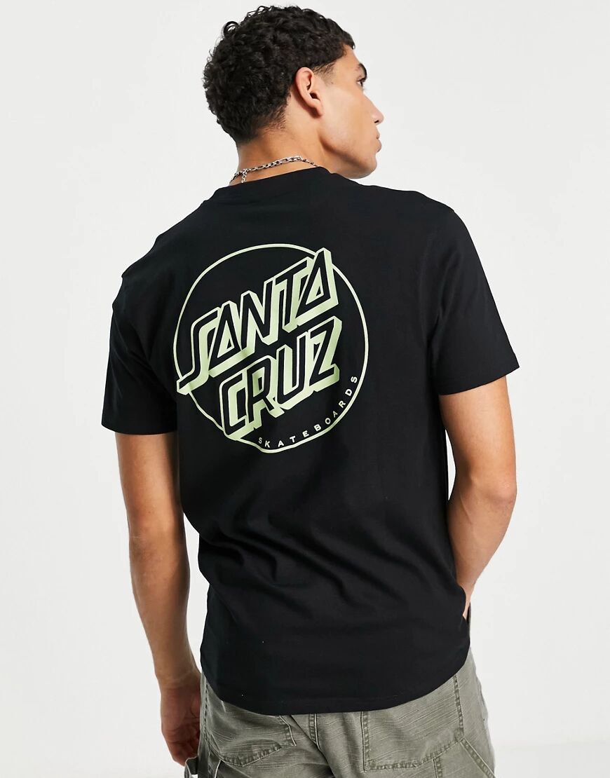 Santa Cruz opus dot t-shirt in black  Black