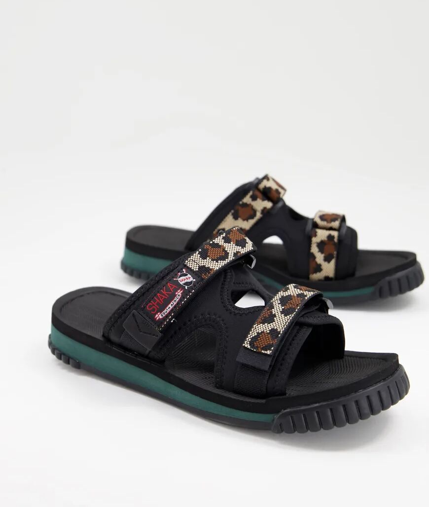 Shaka chill out sliders in leopard-Multi  Multi