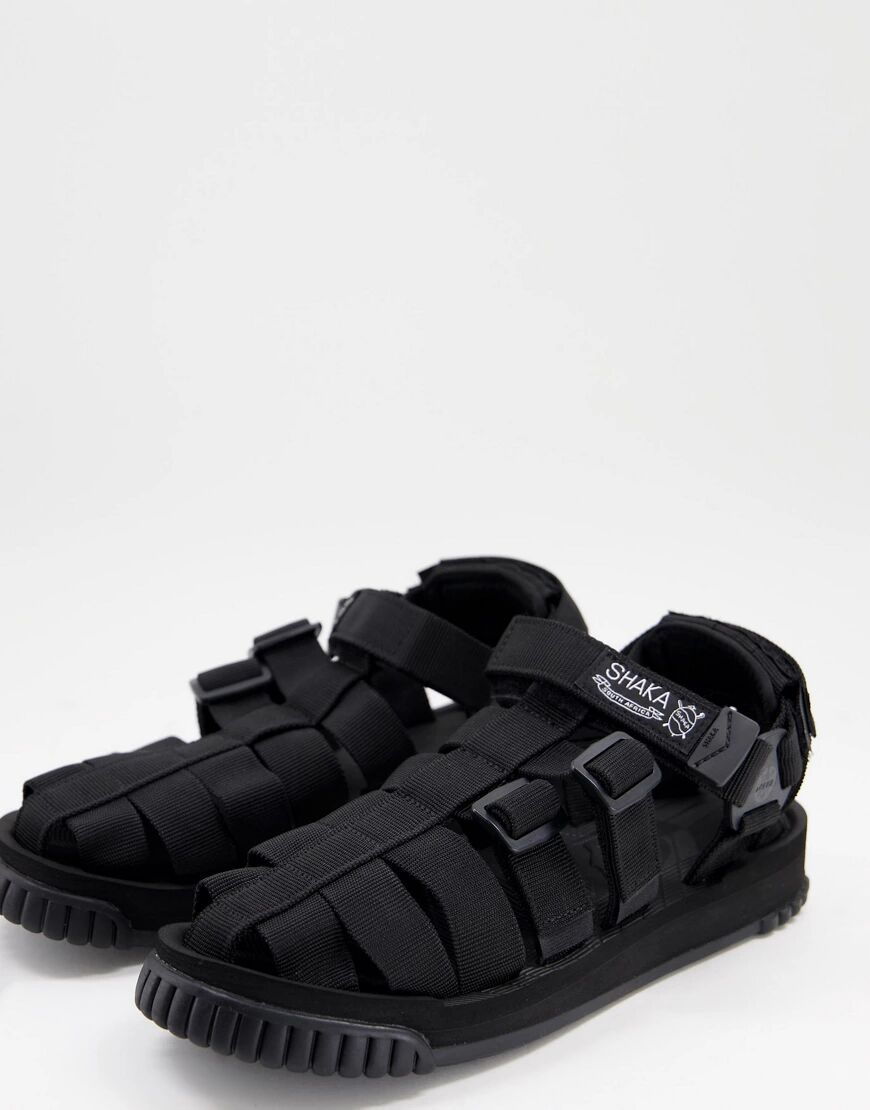 Shaka hiker sandals in black  Black