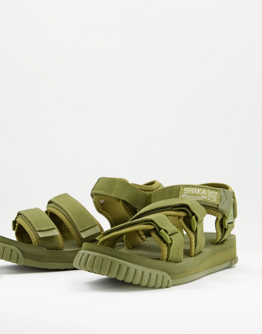 Shaka neo bungy sandals in khaki-Green  Green