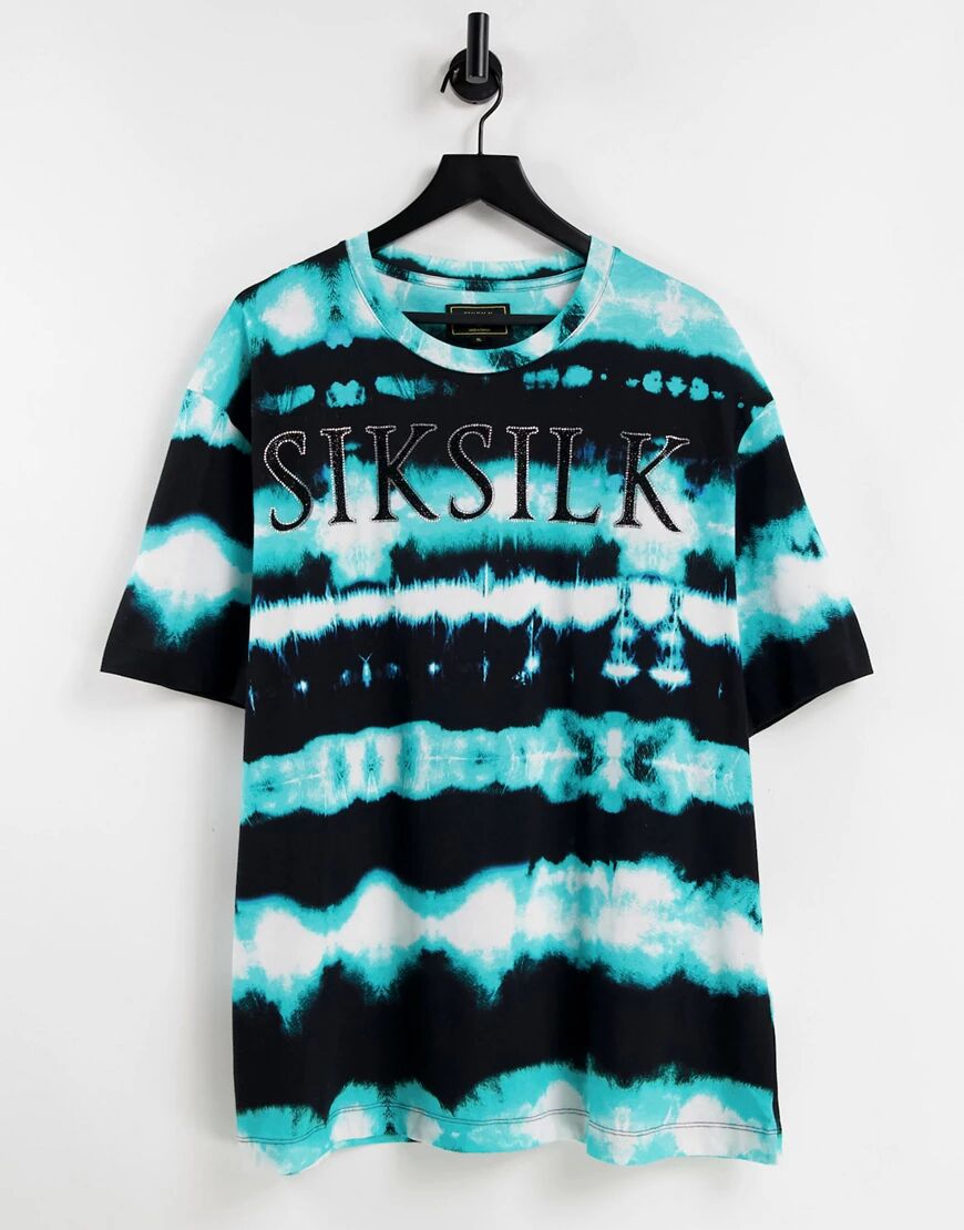 SikSilk tie dye t-shirt in multi  Multi