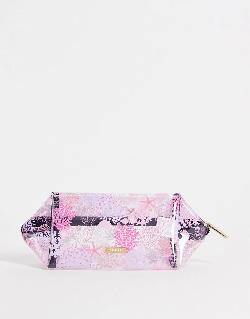 Skinnydip coral makeup bag-Pink  Pink