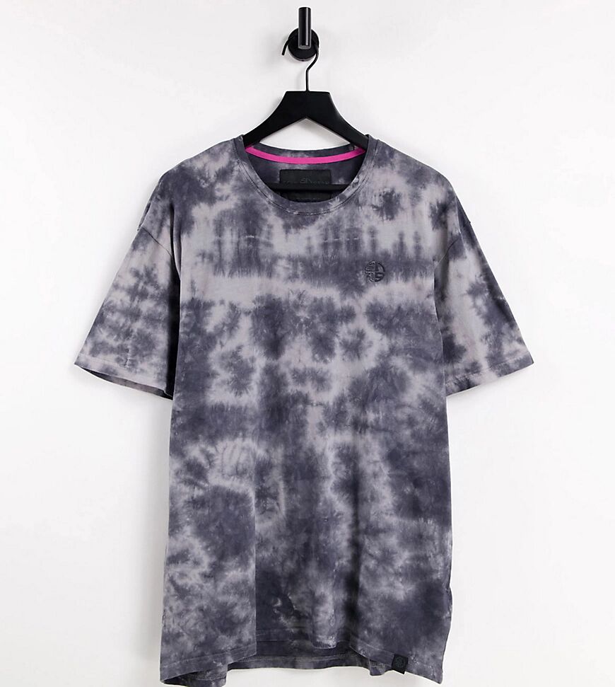 Soul Star Tall acid wash logo t-shirt co-ord in black  Black