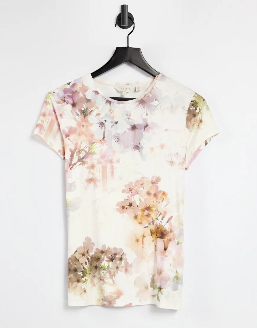 Ted Baker ayleyc floral top in yellow  Yellow