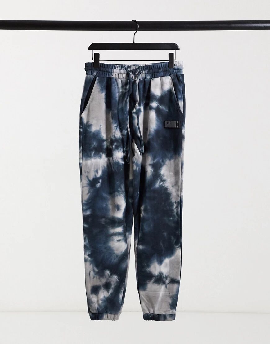 The Couture Club marble wash relaxed fit co-ord joggers in navy  Navy