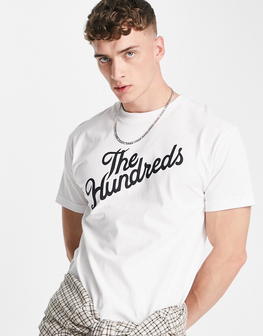 The Hundreds forever slant logo t-shirt in white  White