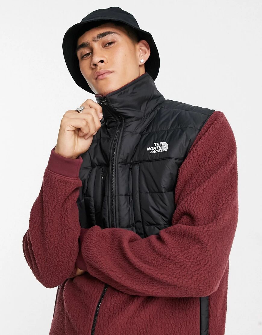 The North Face Denali Insulated fleece jacket in burgundy-Red  Red