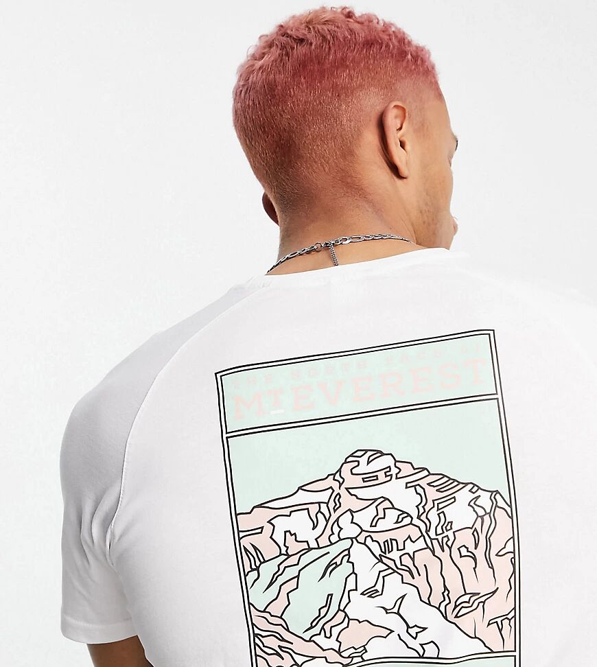 The North Face Faces t-shirt in white/pink Exclusive at ASOS  White