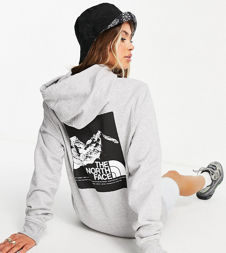 The North Face Graphic hoodie in grey Exclusive at ASOS  Grey