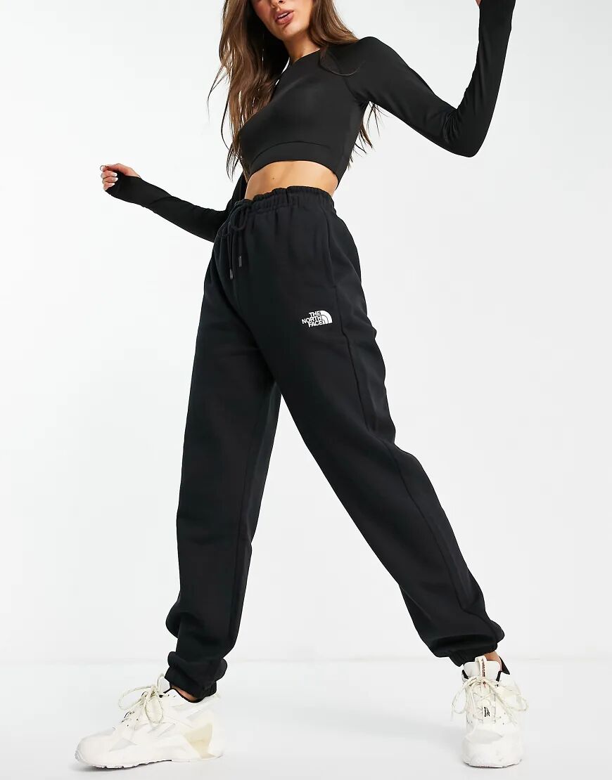 The North Face Oversized Essential jogger in black  Black