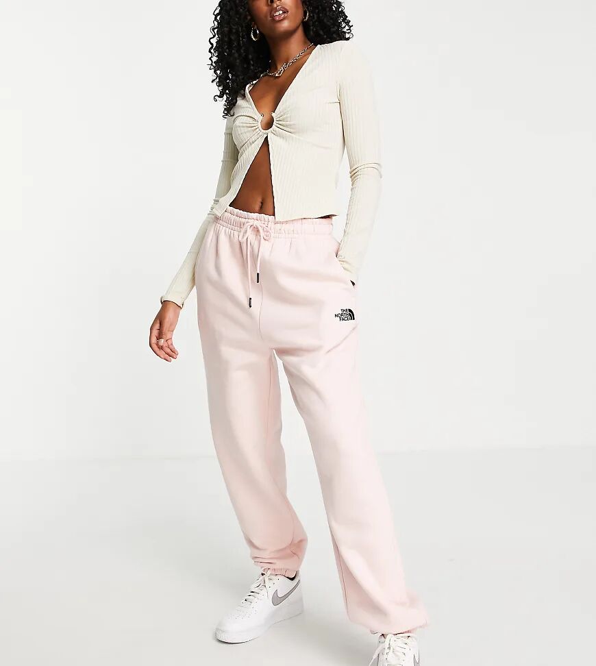 The North Face Oversized Essential joggers in pink Exclusive at ASOS  Pink