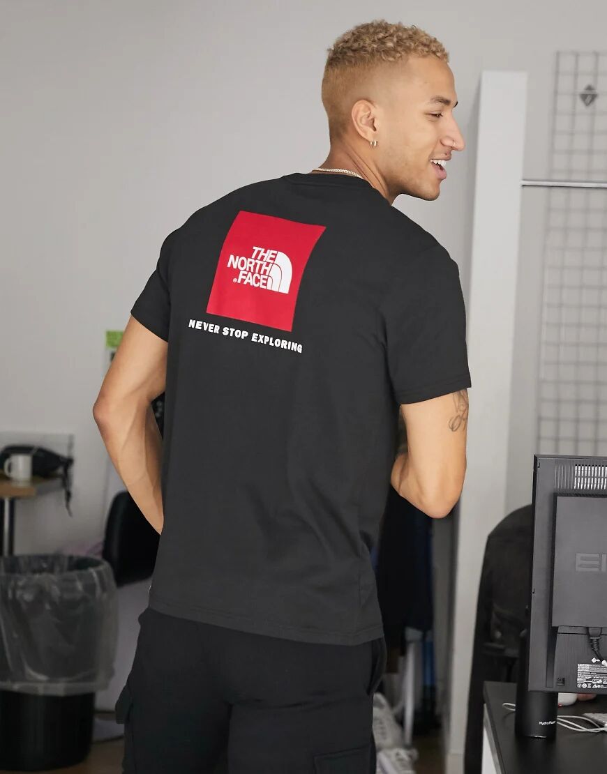 The North Face Red Box t-shirt in black  Black