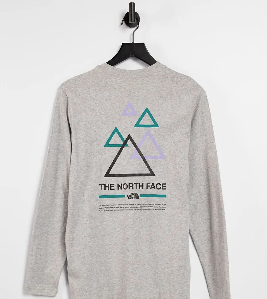 The North Face Triangle long sleeve t-shirt in grey Exclusive at ASOS  Grey