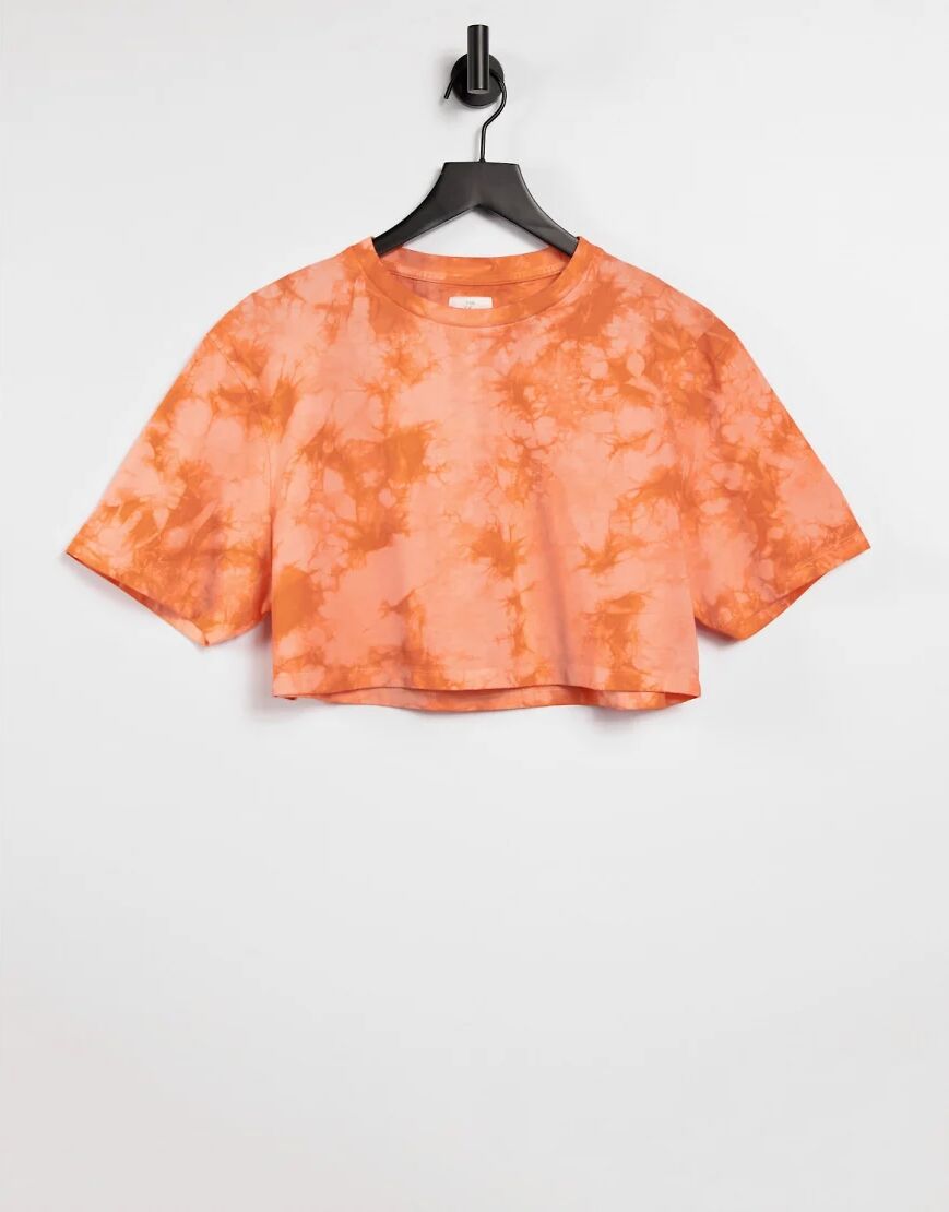 The Wellness Project Lounge t-shirt in orange tie dye  Orange