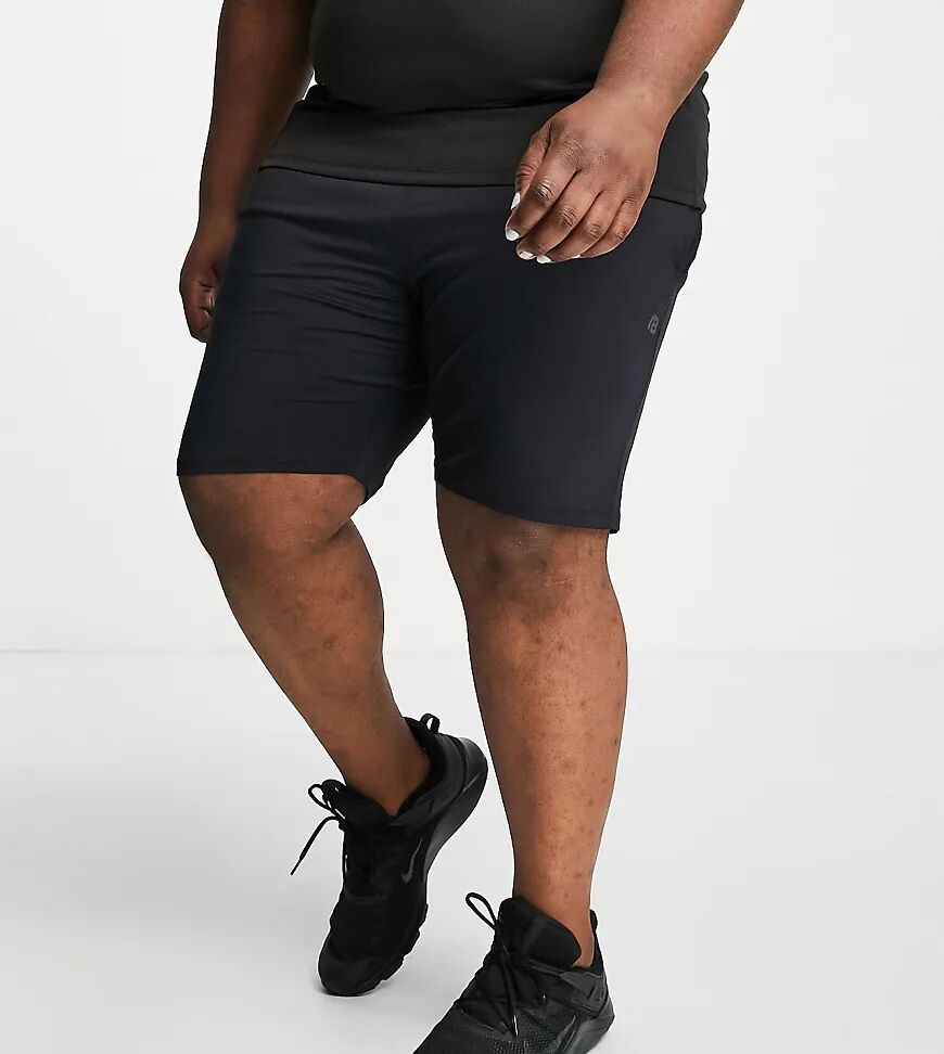 Threadbare Active Plus training shorts in black  Black