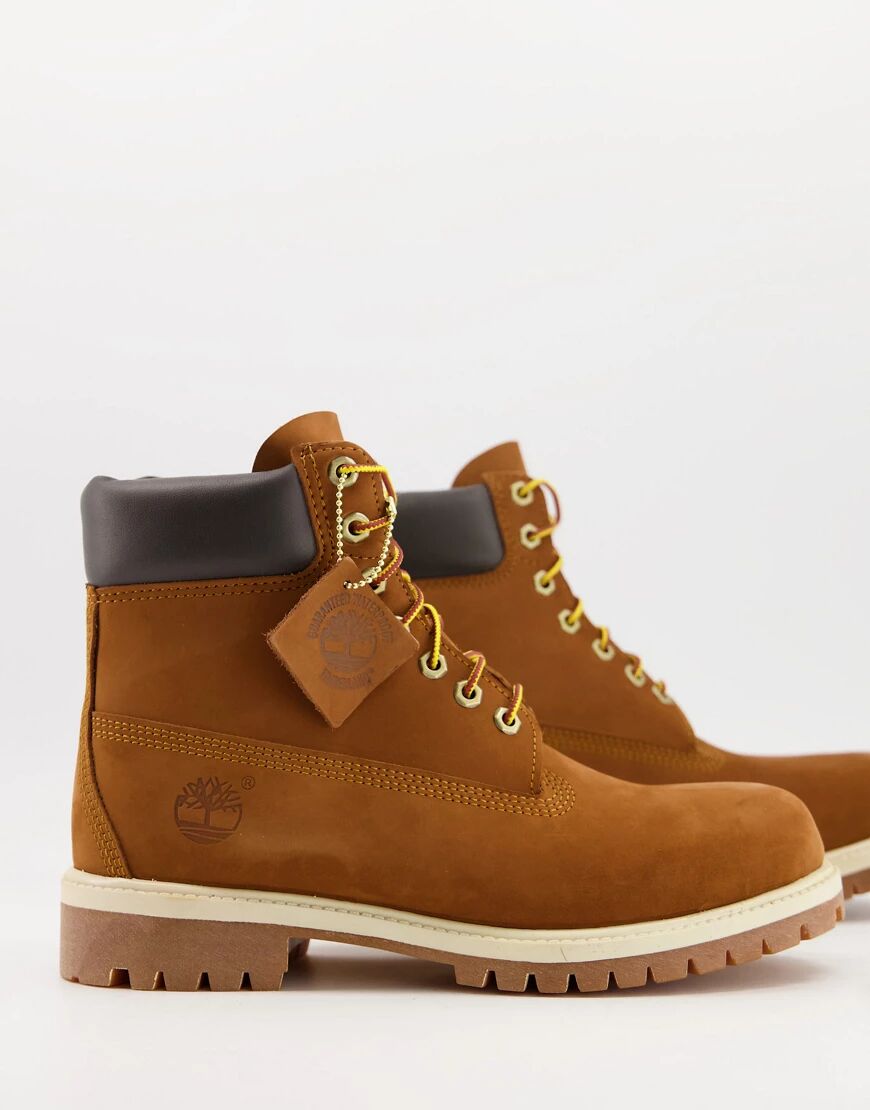 Timberland 6 inch Premium boots in rust-Brown  Brown