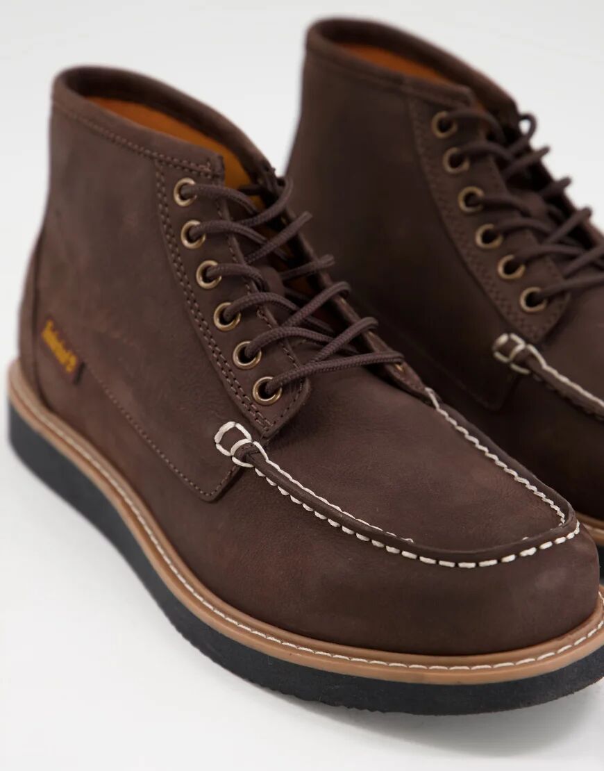 Timberland Newmarket II boat chukka boots in dark brown  Brown