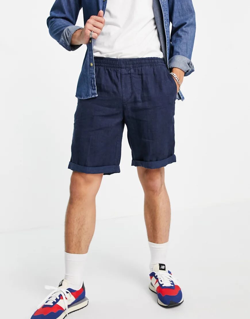 Timberland t-l linen easy shorts-Blue  Blue