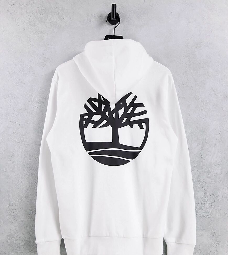 Timberland Tree back print hoodie in white Exclusive at ASOS  White