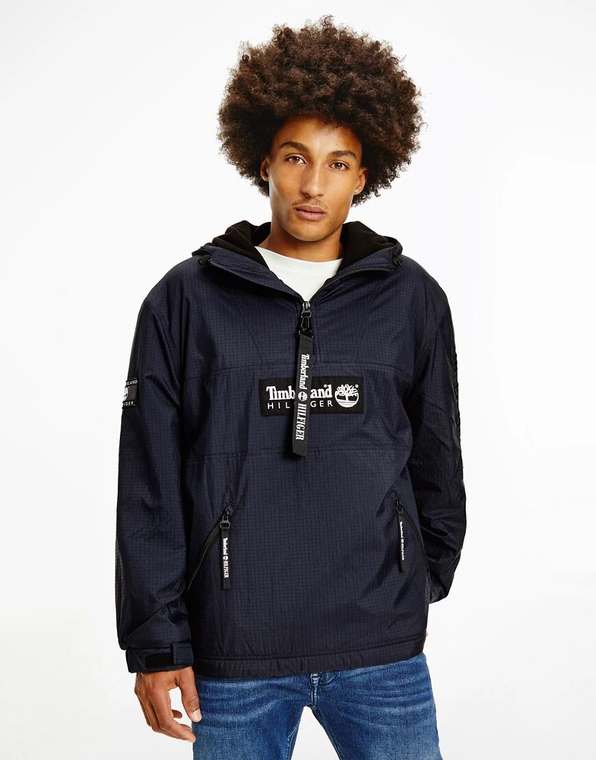 Tommy Hilfiger x Timberland capsule overhead hooded jacket in navy  Navy