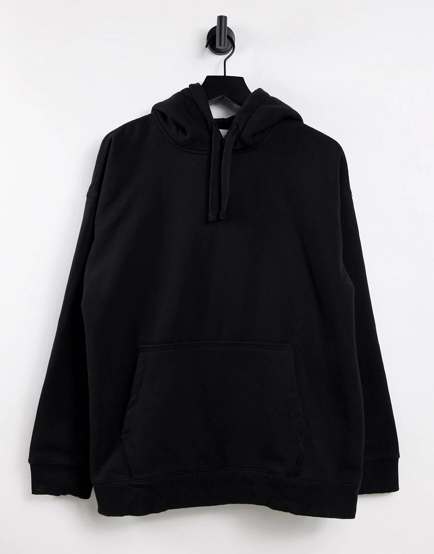 Topman co-ord oversized hoodie in black  Black