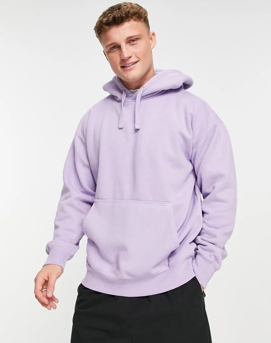 Topman co-ord oversized hoodie in lilac-Purple  Purple