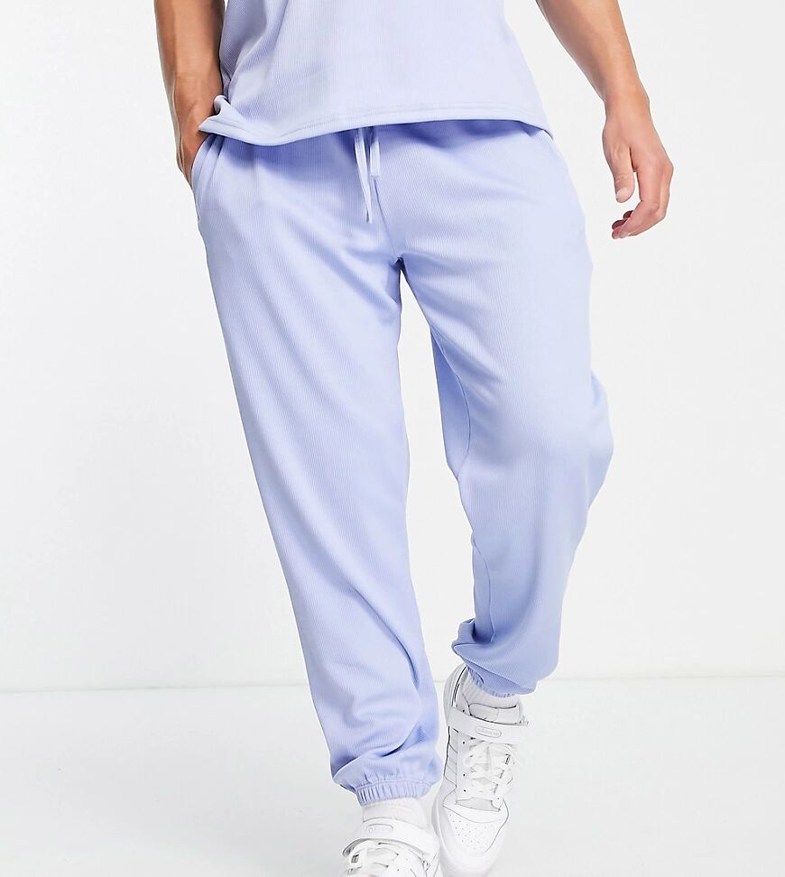 VAI21 ribbed joggers in ice blue  Blue
