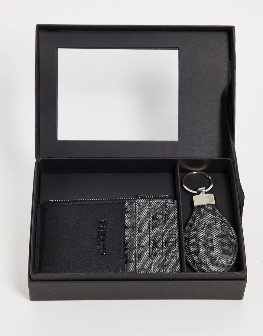 Valentino Bags wallet and keyring gift set in grey  Grey