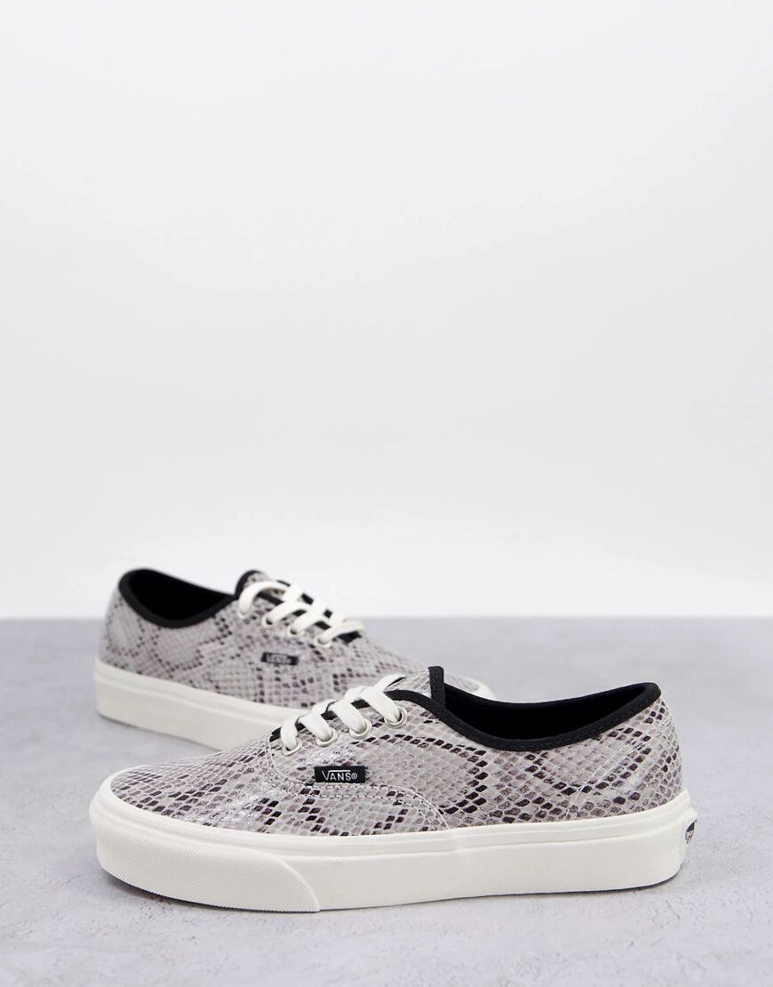 Vans Authentic Snake Print trainers in multi-Neutral  Neutral