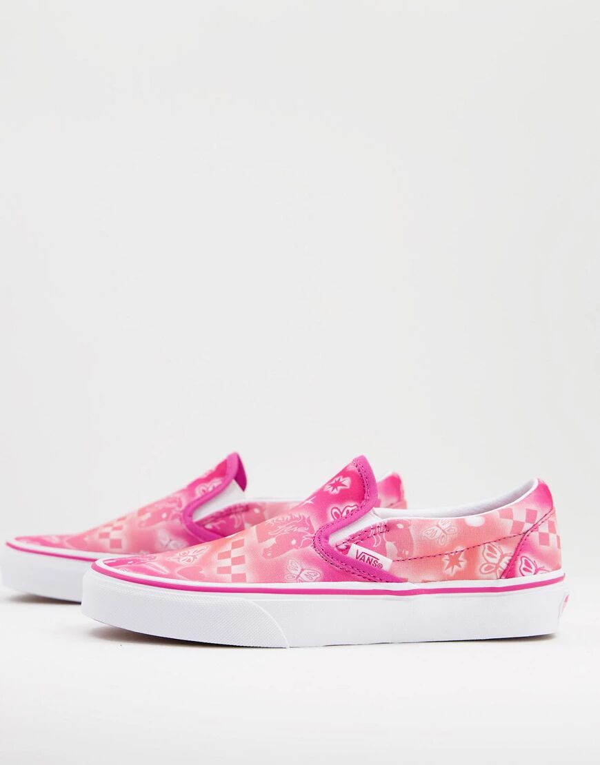 Vans classic slip-on better together trainers in pink  Pink
