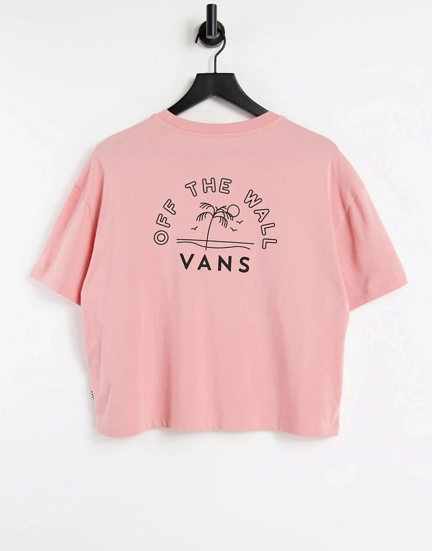 Vans Retro Retirement t-shirt in white-Pink  Pink