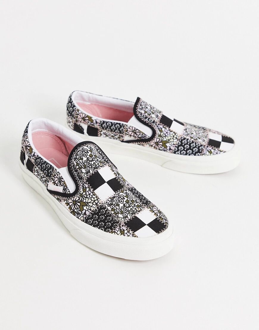 Vans Slip-On Patchwork Floral trainers in multi  Multi