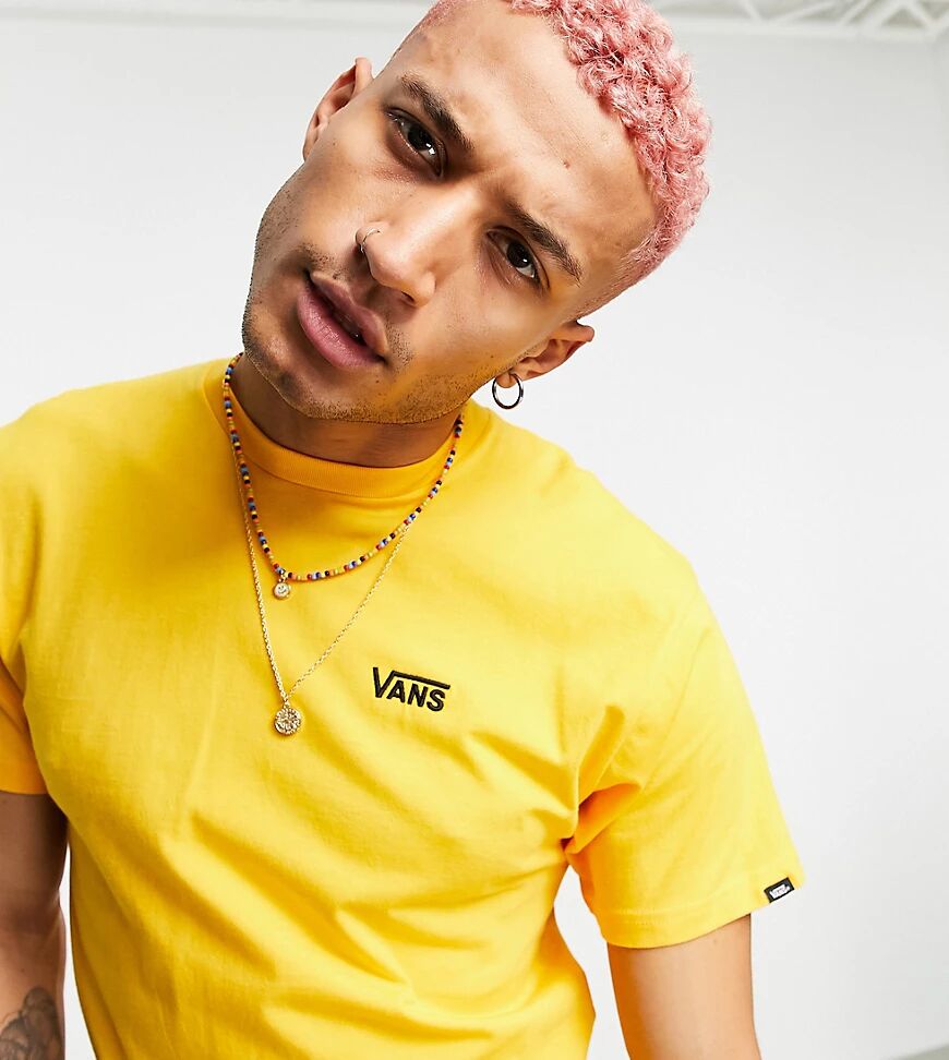 Vans Small Logo t-shirt in yellow Exclusive at ASOS  Yellow