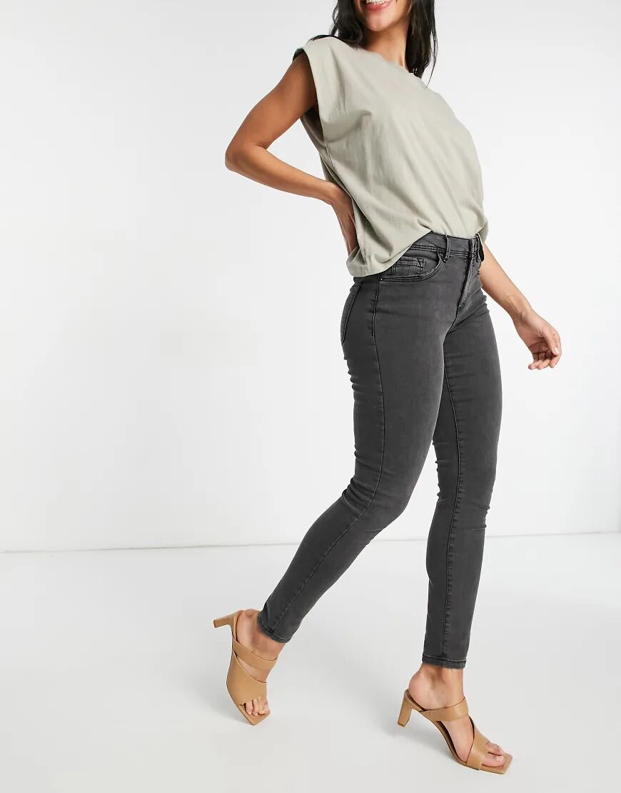 Vero Moda organic cotton blend skinny jeans in washed grey  Grey