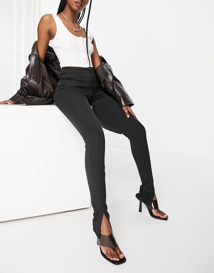 Vero Moda split front legging in black  Black