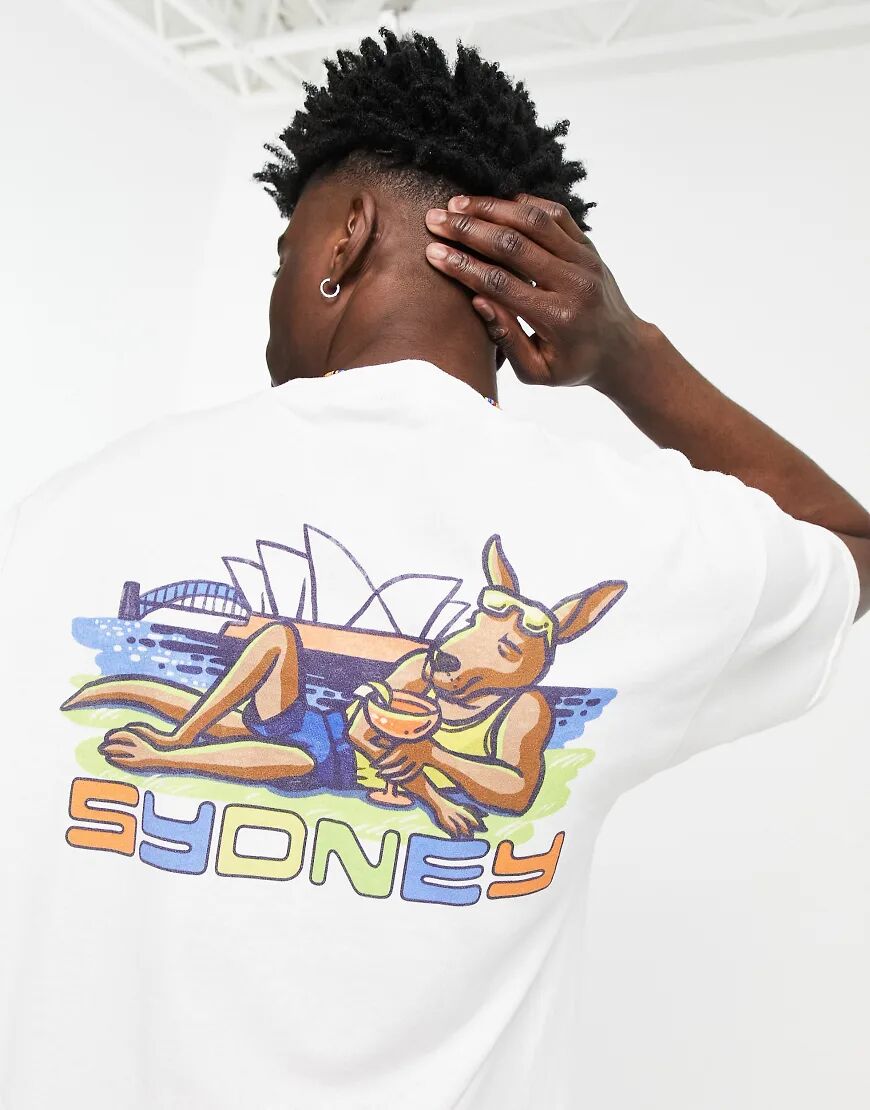 Vintage Supply t-shirt in white with Sydney back print  White