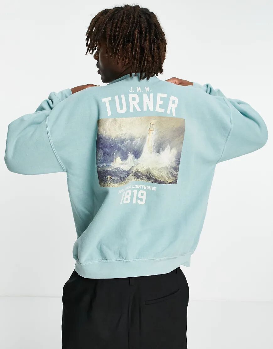 Vintage Supply turner backprint sweatshirt in green  Green