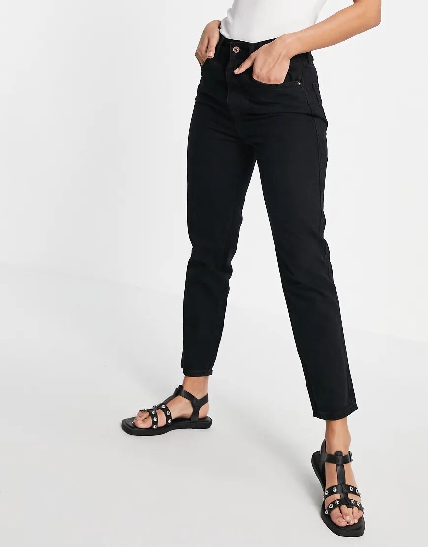 We The Free by Free People stovepipe straight leg jeans in black denim  Black